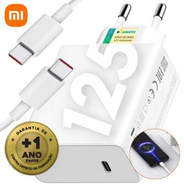 Imagem de Carregador Turbo 125w Usb C Para Redmi Mi Note 12 13 14 Pro