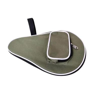 Imagem de Vaveren Estojo protetor para raquete de pingue-pongue, recipiente portátil, organizador de bolsa para bastão, para competição, treinamento, viagem, esportes, Verde