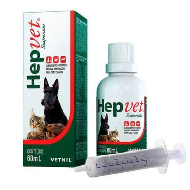Imagem de Hepvet Suspensão 60ml  Vetnil - Suplemento Vitamínico para Cães e Gato