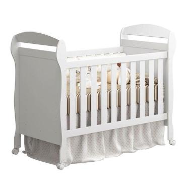 Imagem de Dormitório Lívia Guarda Roupa, Cômoda E Berço Danny Branco Com Colchão Physical - Phoenix Baby Branco