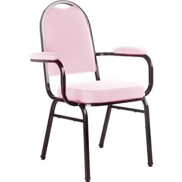 Imagem de Cadeira Com Braços Para Auditórios Linha Hotel Rosa