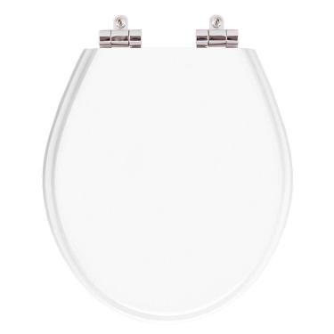 Imagem de Assento Sanitario Poliester Com Amortecedor Ravena Branco Para Bacia Deca