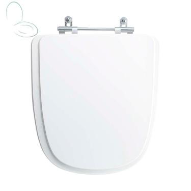 Imagem de Assento Sanitário Tampa De Vaso Branco Mdf Laqueado Ibiza Para Bacia Incepa