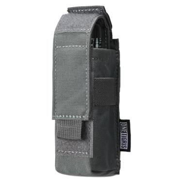 Imagem de OneTigris Coldre e suporte para lanterna, bolsa de lanterna tática compatível com MOLLE spray de pimenta e suporte de spray OC, nylon 1000D resistente para cinto, colete, mochila, equipamento de peito