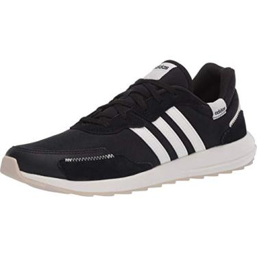 Imagem de adidas Tênis de corrida feminino Retrorun, Preto/branco nuvem/alumínio, 9.5