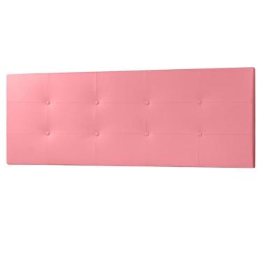 Imagem de Cabeceira Painel Casal 1,40m Berlim Suede Rosa Sky Mobile