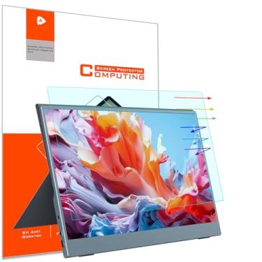 Imagem de Protetor de tela portátil antiluz azul para monitor portátil ARZOPA/MNN/KYY/VILVA/ASUS/FANGOR/ViewSonic/QQH 16:10, película de filtro de proteção contra os olhos com luz azul e brilho UV