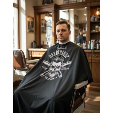 Imagem de Capa Profissional Para Barbeiro Cabeleireiro Com Fecho De Zíper - Lest