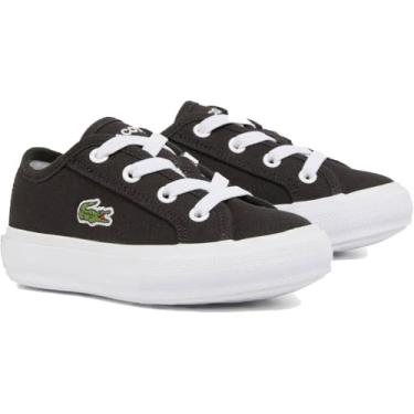 Imagem de Lacoste Tênis infantil, Preto e branco, 4 Infant