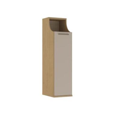 Imagem de Armário Versátil Modulado Elegance 1 Porta - Carvalho/Cinza - Móveis C