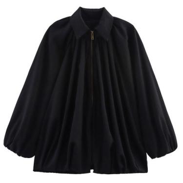 Imagem de Blusão Talakeno Puffed Bomber  preta tamanho L