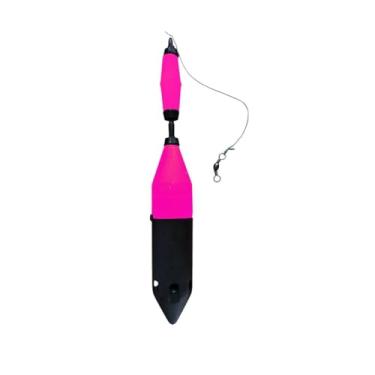 Imagem de Boia de Pesca TORPEDO Naja 45g com Chumbo Integrado, 65g, Copo Interno Reforçado para Lançamento Longa Distância, Arraste Leve, Ideal para Rios e Lagos (1, Pink)