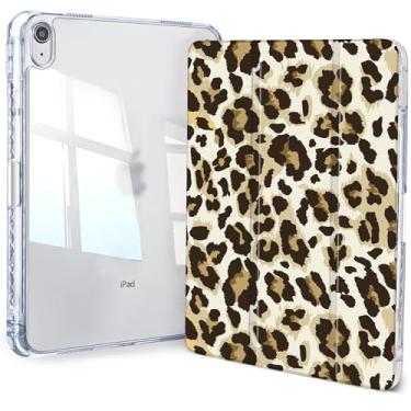 Imagem de Jngnpn Capa para iPad A16 11ª geração 11 polegadas 2025, capa para iPad 10ª geração 10,9 polegadas 2022, capa transparente fina e tripla traseira transparente com suporte para lápis e capa hibernar