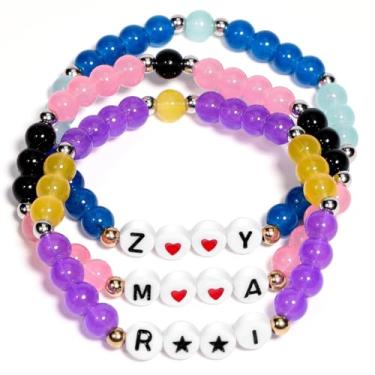 Imagem de Conjunto de pulseiras KPop Merch, fãs de K-Pop Stuff Cosplay Mercadoria Presentes Roupa Acessórios de Fantasia Joias Amizade Joias Dia das Bruxas Aniversário Natal Meia Stuffers Lembranças de Festa