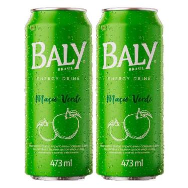 Imagem de Kit 2 Energético Baly Maçã Verde 473ml