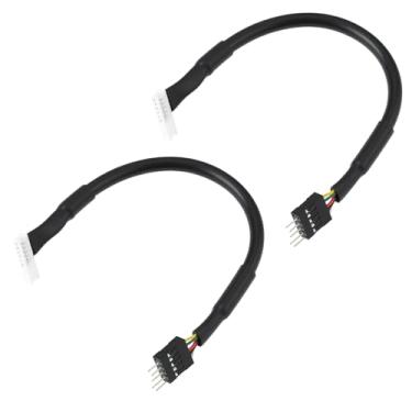 Imagem de YINETTECH Cabo adaptador de áudio para painel frontal compatível com placa de som criativa SB0220 SB0240 SB0670