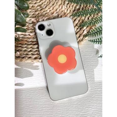 Imagem de VJQ Suporte Para Celular Com Estampa De Flores Desenho Animado, Transparente Fofo Celular, Acessório Expansível E Dobrável, Kindle Pingentes Base