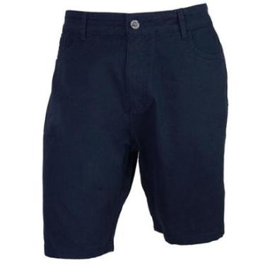 Imagem de Bermuda Masculina King&Joe Sarja Slim Marinho - BM00105-Masculino