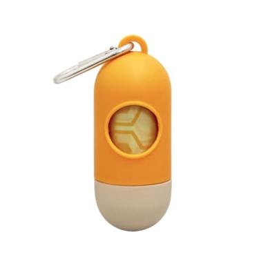 Imagem de Saco Cata Caca Biodegradável para Cães; Dispenser Cata Caca com Refil Ecológico; Saco Coletor Dejetos Pet Colmeia