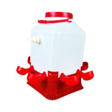 Imagem de IEUDNS Bebedouro portátil e para galinhas, codornas e gansos, ideal para criação de aves, 8 Tigelas