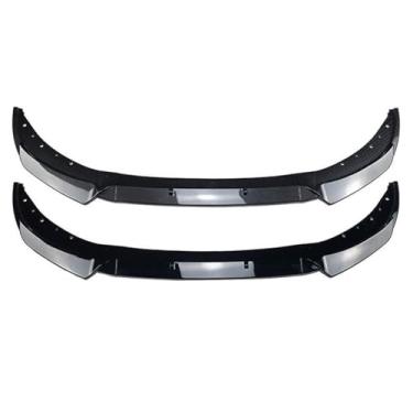 Imagem de VDLJA Spoiler dianteiro de carro para BMW Série 3 320i 2019-2022, difusor de lábios, protetor de spoiler, para-choque dianteiro de carro, anticolisão