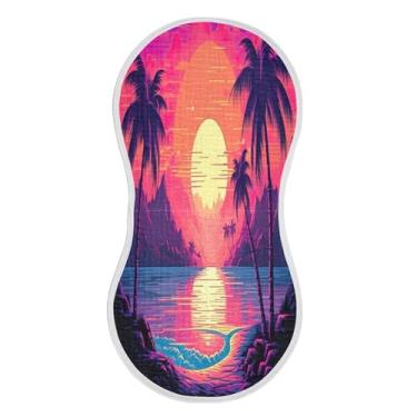 Imagem de xigua Conjunto de 1 panos de musselina para arrotos de musselina de praia, super macios e absorventes, roupas de arroto de algodão, presente de chá para recém-nascidos, bebês meninas e meninos