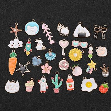 Imagem de GLOGLOW Pingentes para Fazer Joias, 30 Peças de Liga Diy Kit de Pingente para Colar Brinco Pulseira, Presente Criativo para Entusiastas de Joias Materiais Artesanais