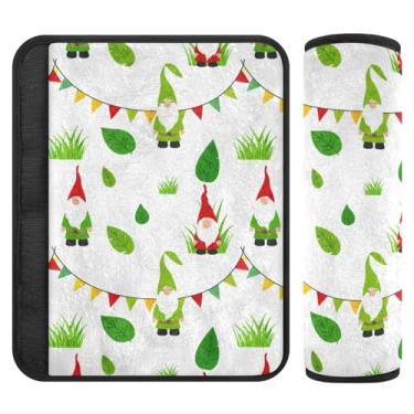 Imagem de Burbuja Capa para cinto de segurança de carro Garden Gnomos, macio, confortável, protetor de cinto de segurança para alça de ombro de assento, 1 par médio