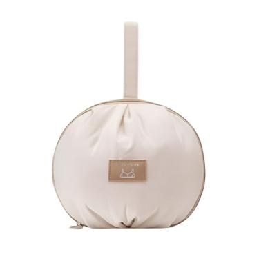 Imagem de Organizador de roupas íntimas esféricas para viagens, bolsa de armazenamento de calcinhas de sutiã com compartimentos separados, impermeável, antiesmagamento