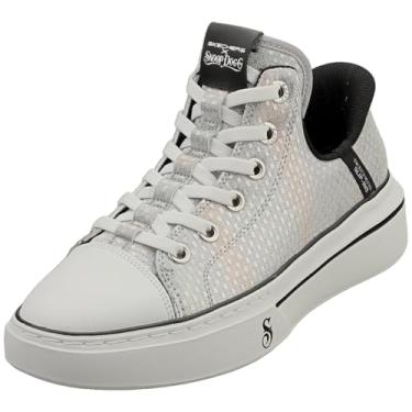 Imagem de Skechers Tênis feminino Dogg One-Disco Snoop Hands Free Slip-ins, Prata/Multi, 40