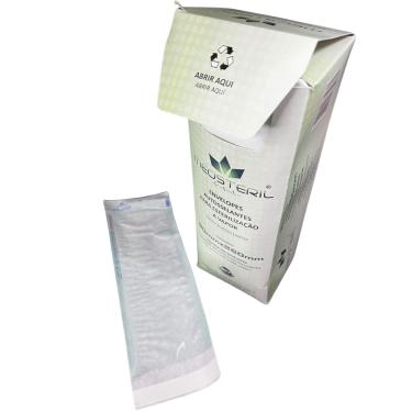 Imagem de 200 Envelopes 90x260mm Autosselantes Medsteril - Papel Grau Cirúrgico p/ Esterilização