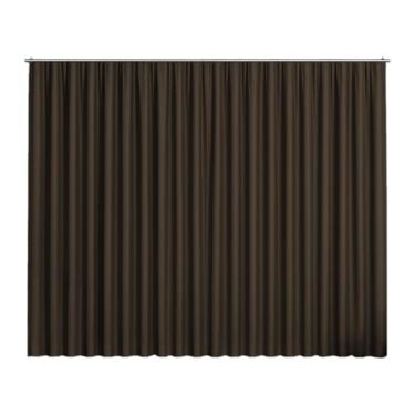 Imagem de Cortina Blackout para Trilho Suíço, Tecido Corta Luz 100% Poliéster, Bloqueia até 85% da Luz, Tratamento Antialérgico (Tabaco, 3,00x2,70m)