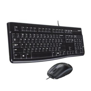 Imagem de Kit Teclado E Mouse Usb Logitech Mk120 Para Empresas