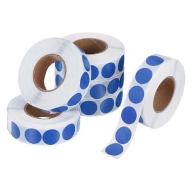 Imagem de PATIKIL 6000 peças de adesivos coloridos de 6 rolos, adesivos circulares de 1,3 cm, etiqueta de codificação de etiqueta de preço para escritório, negócios, quintal, venda de garagem, decoração de casa