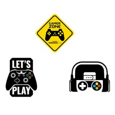 Imagem de Kit 3 Totens Display MDF Adesivado Vídeo Game 25cm (D-GME0001)