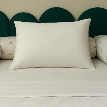 Imagem de Travesseiro Bebê Silicone, Hipoalergênico, 30x40cm, Branco, Retangular, Macio, Micropercal 200 Fios, Poliéster, Liso, Infantil