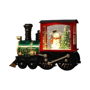 Imagem de Enfeites de Trem de Natal para Crianças - Bola de Cristal com Iluminaç