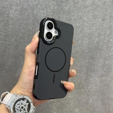 Imagem de Capa de couro PU da moda para iPhone 15 16 Plus 14 13 12 Pro Max 11 com alça de pulso e cordão magnético macio à prova de choque, cinza B, para iPhone 15