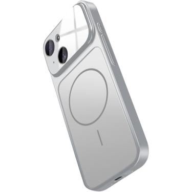 Imagem de Hovisi [Transforme-se em um iPhone 17] Capa magnética para iPhone 15 Plus com protetor de lente de câmera, textura fosca, proteção à prova de choque de grau militar, capa de telefone ao ar livre para