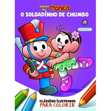Imagem de TURMA DA MÔNICA - CLÁSSICOS PARA PINTAR - O Soldadinho do Chumbo - Gir