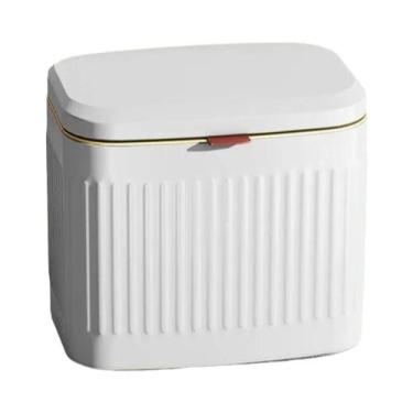 Imagem de Lixeira De Cozinha E Banheiro Montada Na Parede, Sem Perfuração, Com T