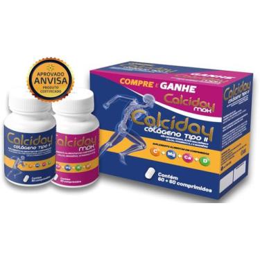 Imagem de Calciday Kit Colageno Tipo II com Calcio MDK 2x60 Comprimidos