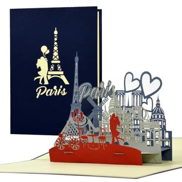 Imagem de Diese-Klappkarten Travel Voucher 3D Pop Up for Him or Her in the City of Love, Voucher or Birthday Card, Paris, Gift Idea and Gift, A124AMZ