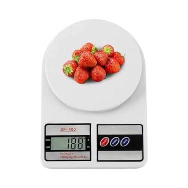 Imagem de Balança Digital De Cozinha Em Aço Inoxidável De 22lb 10kg Com Unidades