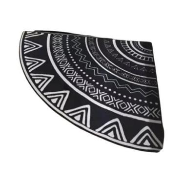 Imagem de Tapete De Canto Luxuoso VIKAMA, Tapete Redondo Leve De Parede a Parede