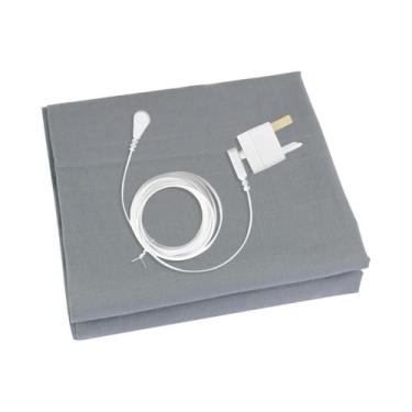 Imagem de Lençol De Cama De Algodão Orgânico Com Fibra De Prata Para Conexão À T