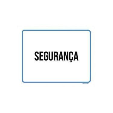 Imagem de Placa Ambiente Sinalização Setor Segurança 27X35 - Sinalizo