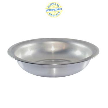 Imagem de Bacia Multiuso Grande N 40 cm Redonda em Aluminio Banho PET - Global A