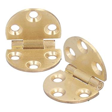 Imagem de GLOGLOW Dobradiça de Gabinete Com Aba Dobradiça de Cobre de 2 Conjuntos, de Mesa Dobrável de 180 Graus para Máquina de Costura Mesas de Trabalho Roupeiros Ferragens e Fechaduras para Portas e Janelas