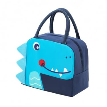 Imagem de Bolsas Térmicas Infantis Lancheira Escolar e Marmita Estampa Animal 3D